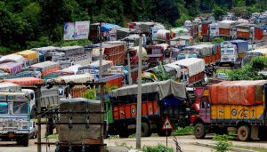 Hundreds of trucks still stranded on Assam-Tripura border