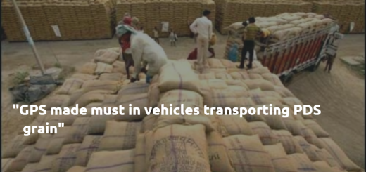 GPS made must in vehicles transporting PDS grain