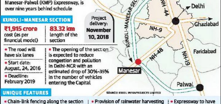 Modi to open KMP e-way on November 10 from Delhi