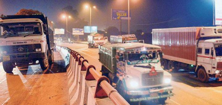 Trucks barred from entering Delhi during November 8-10