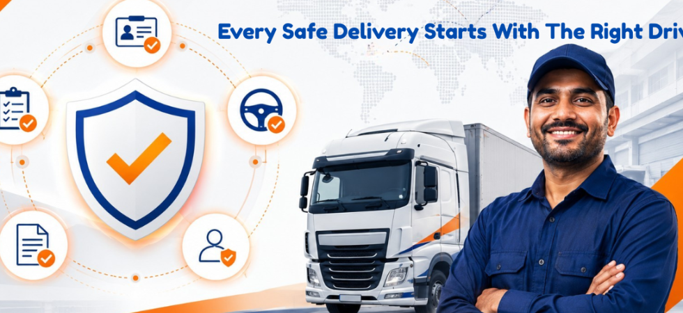 Driver verification system helping logistics companies improve transportation safety with verified drivers and secure fleet operations