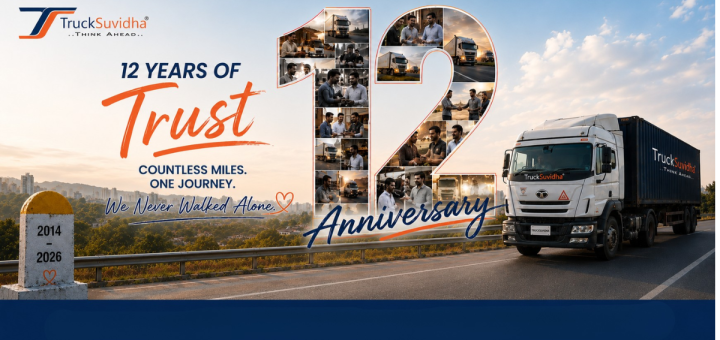 TruckSuvidha 12th anniversary celebrating 12 years of trust, innovation, and connected logistics in India