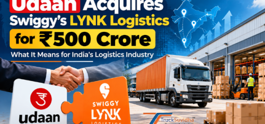 Udaan acquires Swiggy's LYNK Logistics in a ₹500 crore deal, highlighting India's evolving logistics industry.