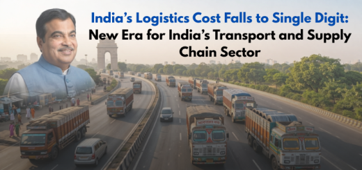 India logistics cost drops to single digit with highway freight trucks and Nitin Gadkari highlighting transport infrastructure growth