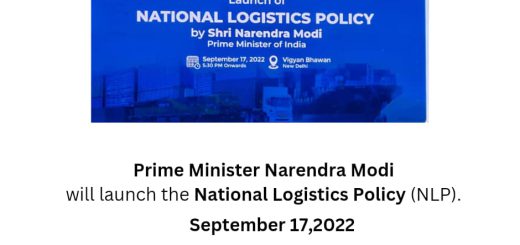 India marks one year of launch of National Logistics Policy on 17th September 2023