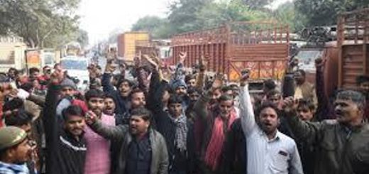 Truckers Stop Protest